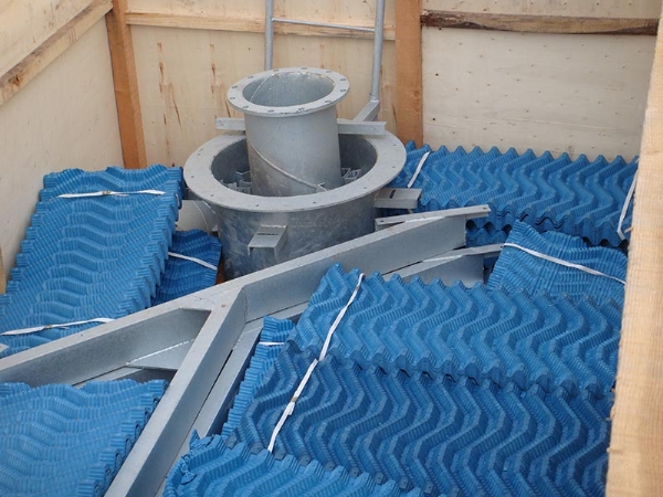 Outlet cooling tower