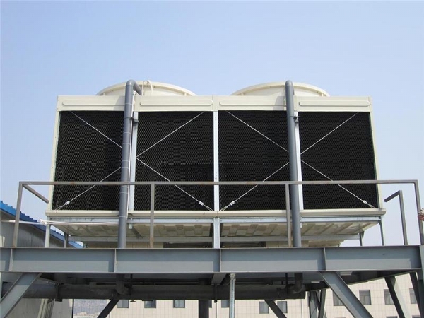 Square cross flow cooling tower