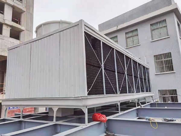 Square cross flow cooling tower