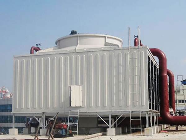 Square cross flow cooling tower