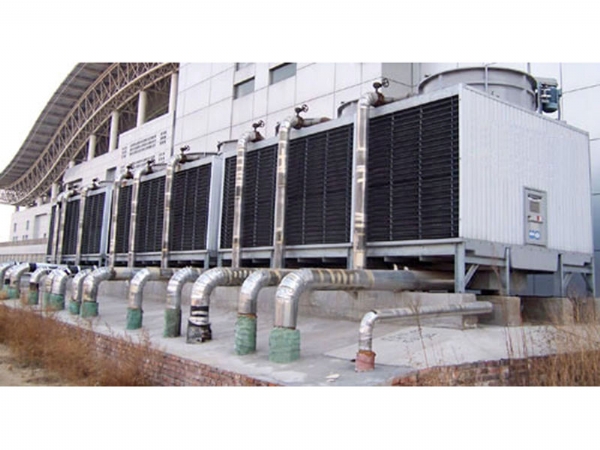 Square cross flow cooling tower