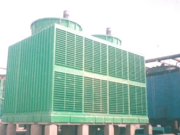 Square cross flow cooling tower