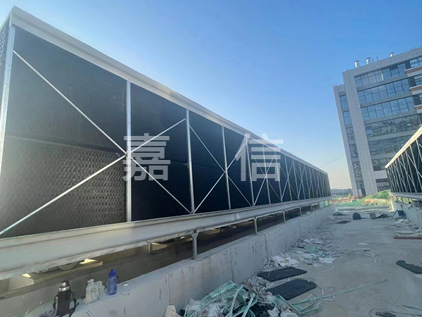 Square cross flow cooling tower